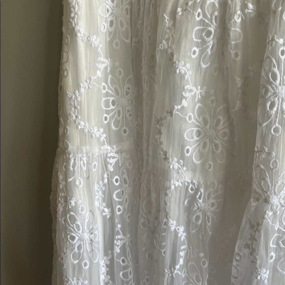 Amanda uprichard white eyelet dress S - Picture 8 of 8